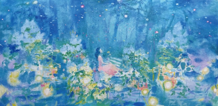 Runaway Bride- 흔들리지 않는 요람 No.1 oil on canvas, 152×76cm