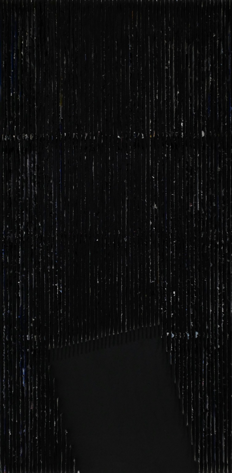 지물(紙物) Paper things_60 x 120 cm_한지에 아크릴릭 물감_2000_540x530
